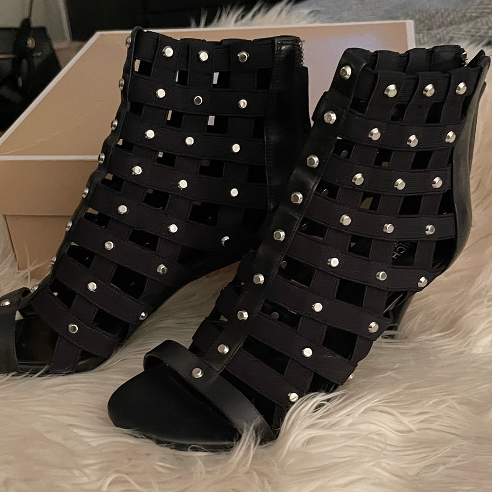 Michael Kors black ankle bottie